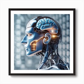 Robot'S Head 8 Art Print