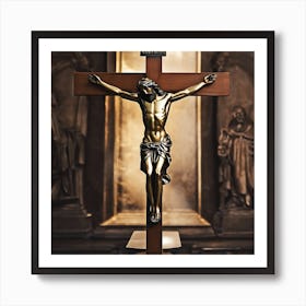 Jesus On The Cross Art Print