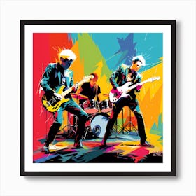 Pop Art style Rock Band Art Print