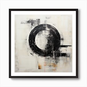 Abstract Art Circle Digital Painting (14) Art Print