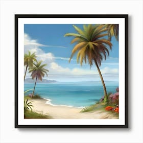 Of A Beach 1 Art Print