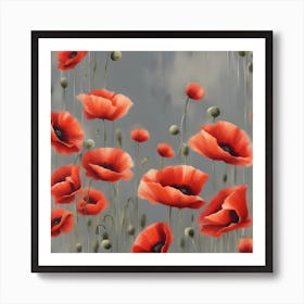 Poppies Canvas Art Art Print