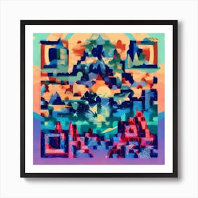 Qr Code Art Print