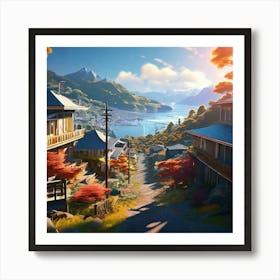 Queens Town New Zealand Art Print