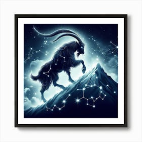 Goat Zodiac Sign 10 Art Print