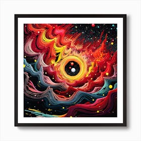 Abstract Space Painting Art Print