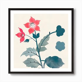 Chinese Flower Painting Art Print