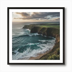 Sunset On The Cliffs Art Print