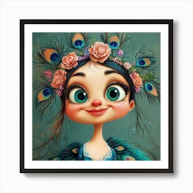 Peacock Princess Poster