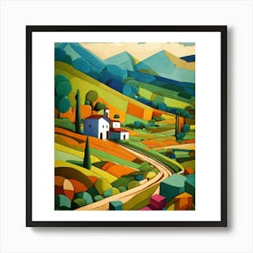 Tuscan Landscape Art Print