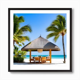 Hut On The Beach 8 Art Print