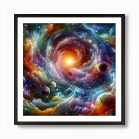 Galaxy Nebula Art Print