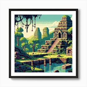 8-bit lost civilization 1 Art Print