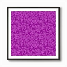 Purple Paisley Art Print