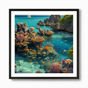 Coral Reef 1 Art Print