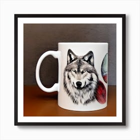 Wolf Mug Art Print