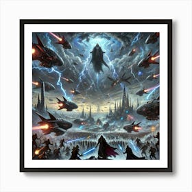 Aerial Assault 1 Art Print