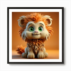 Cute Lion 6 Art Print