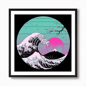 Great Vapor Aesthetics Square Art Print