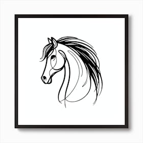 Horse Head Art Print