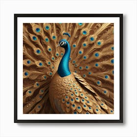 Peacock 52 Art Print