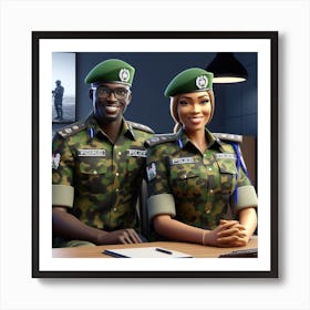 Nigerian Army Couple Poster