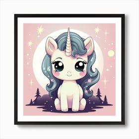 Cute Unicorn 146 Art Print