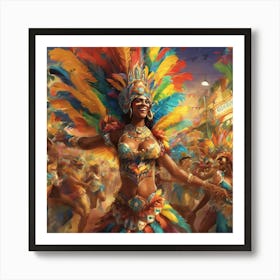 Carnival Dancer Art Print