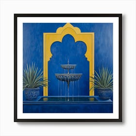 Fountain In Morocco Art Art Print