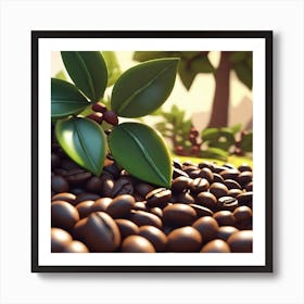 Coffee Beans 97 Art Print