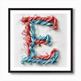 Letter E 4 Affiche