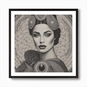 Woman With A Crown Art Print