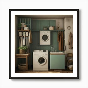 Default Default Vintage And Retro Laundry Aestethic 3 Art Print