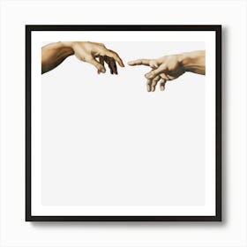 Michelangelo Creation Of Adam Art Print