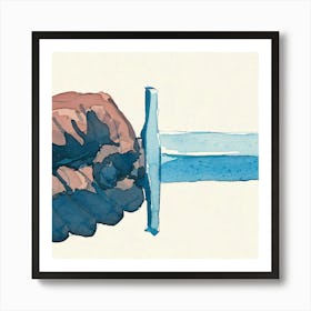 Hand Holding A Sword Art Print