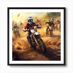 Armadiler On A Dirt Track You Witness A Thrilling Motocross Rac F2cf8205 2ffa 477d Ae70 911f4bd00aa3 Affiche