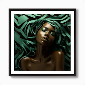 Beautiful African Woman Art Print