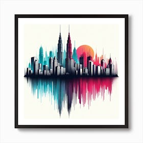 City Skyline Art Print