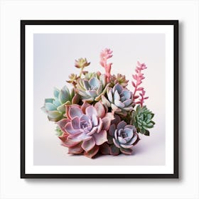 Colorful Succulents 3 Art Print