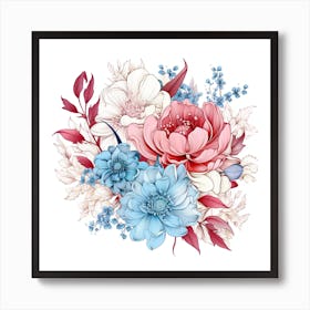 Floral Bouquet 16 Art Print