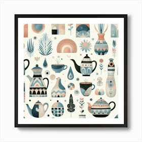 Teapots Art Print