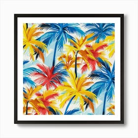 Tropical Palm Trees 3 Art Print