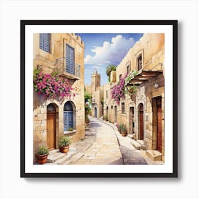 Old Town Street Art Print