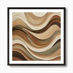 Abstract Wavy Pattern 4 Art Print