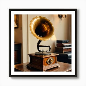 Timeless Tunes: A Journey with the Vintage Gramophone Art Print