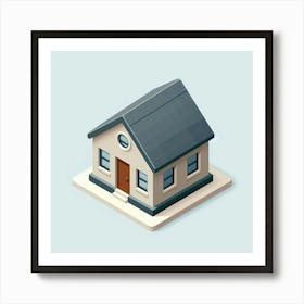 Isometric House Art Print