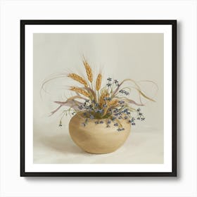 Flower Arrangement In A Bowl Art Print