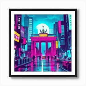 Neon City 21 Art Print