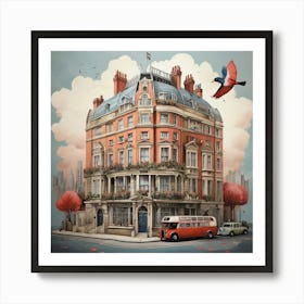 London Hotel Art Print