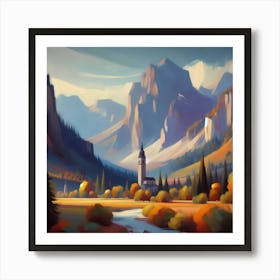 Mountain Landscape 15 Art Print